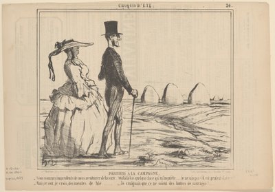 Parisians in the Countryside by Honoré Daumier